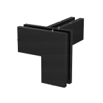 IGT Transom/Sidelite Patch Connector with Right-hand Support fin – Matte Black