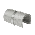 180 Degree Connector for Round Cap Rail – Brushed Stainless