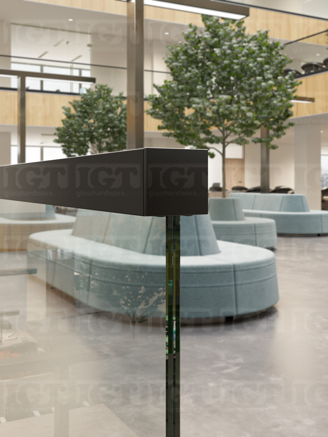 End Cap for Square Cap Rail - Matte Black - Image 5