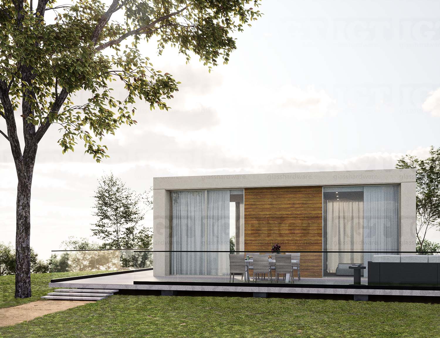 End Cap for Square Cap Rail - Matte Black - Image 2