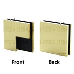 IGT Transom/Sidelite Patch Single Action Door Stop – Gold Brushed