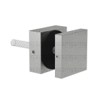 Square Glass Standoff Heavy Duty 3/4″ Base x 2″ Diameter – Brushed Stainless