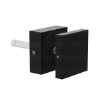 Square Glass Standoff Heavy Duty 3/4″ Base x 2″ Diameter – Matte Black