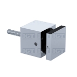 Square Glass Standoff Heavy Duty 1-3/4″ x 2″ – Polished Stainless