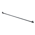 42″ Glass to Glass Support bar for 3/8″ to 1/2″ Thick Glass – Matte Black