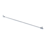 42″ Glass to Glass Support bar for 3/8″ to 1/2″ Thick Glass – Chrome