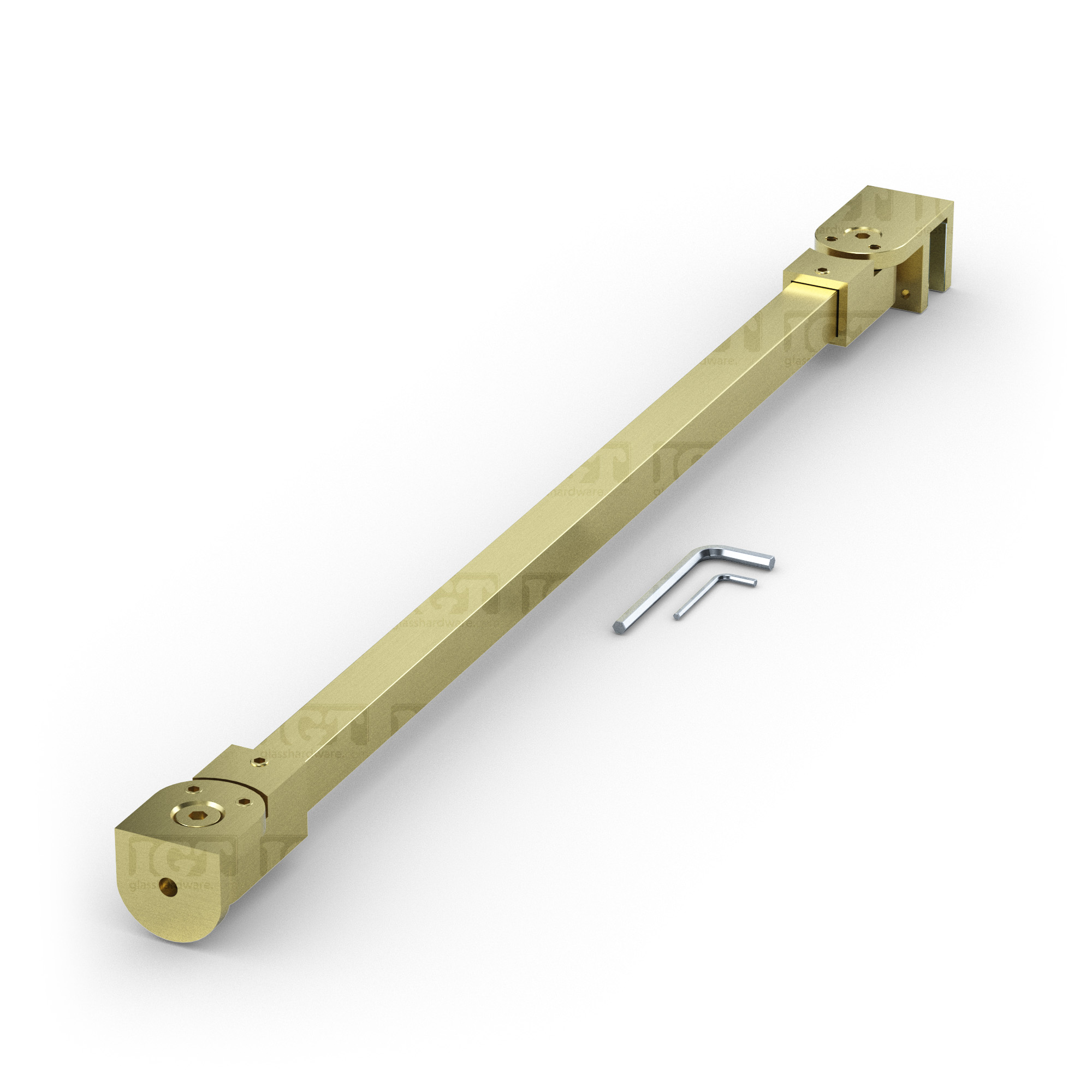 46" SQ Adjustable Support Bar - Gold Brushed - Image 2