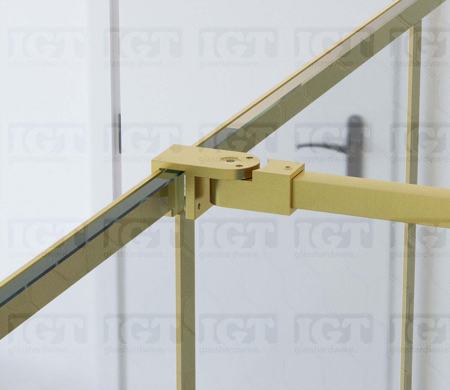 46" SQ Adjustable Support Bar - Gold Brushed - Image 6