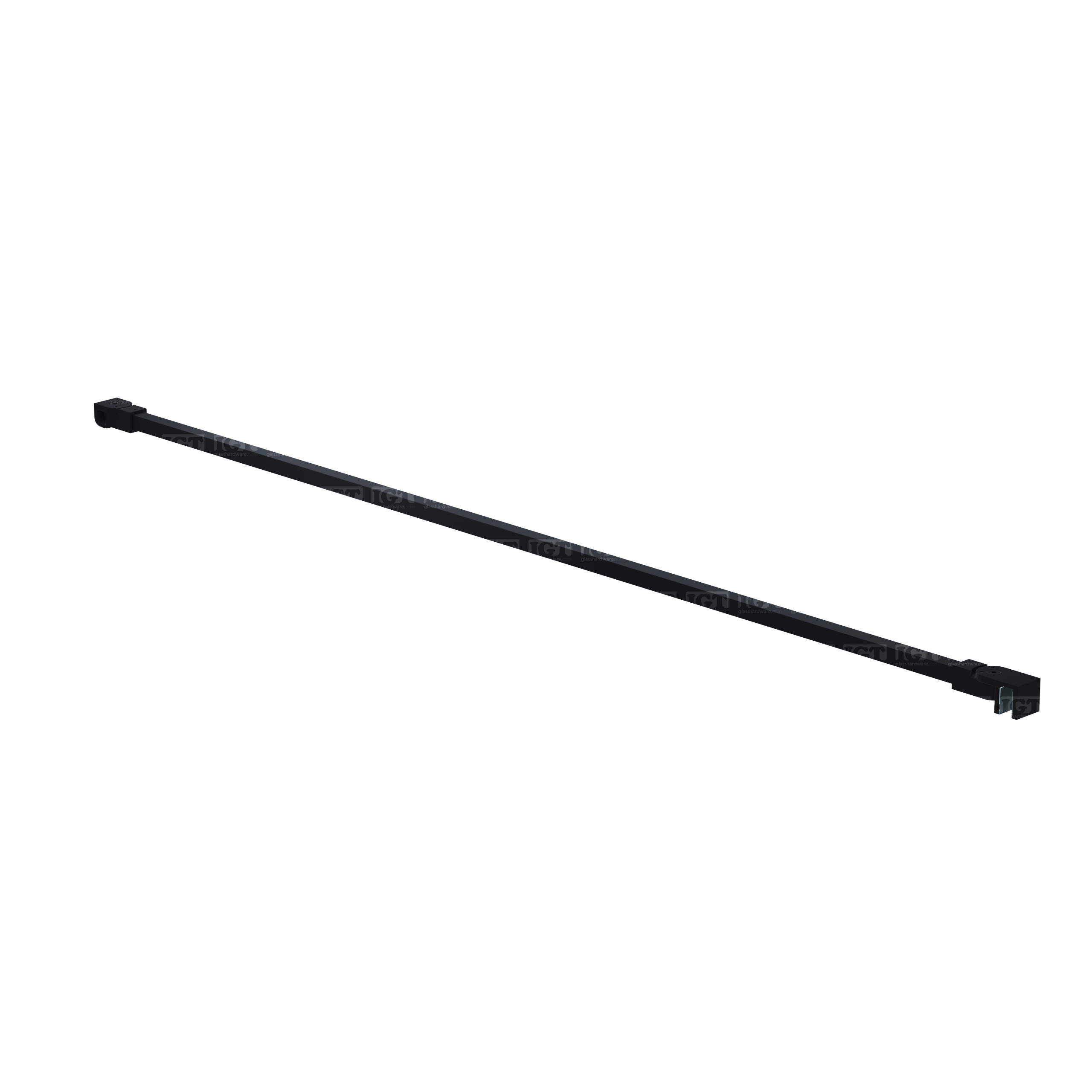 46" SQ Adjustable Support Bar - Matte Black
