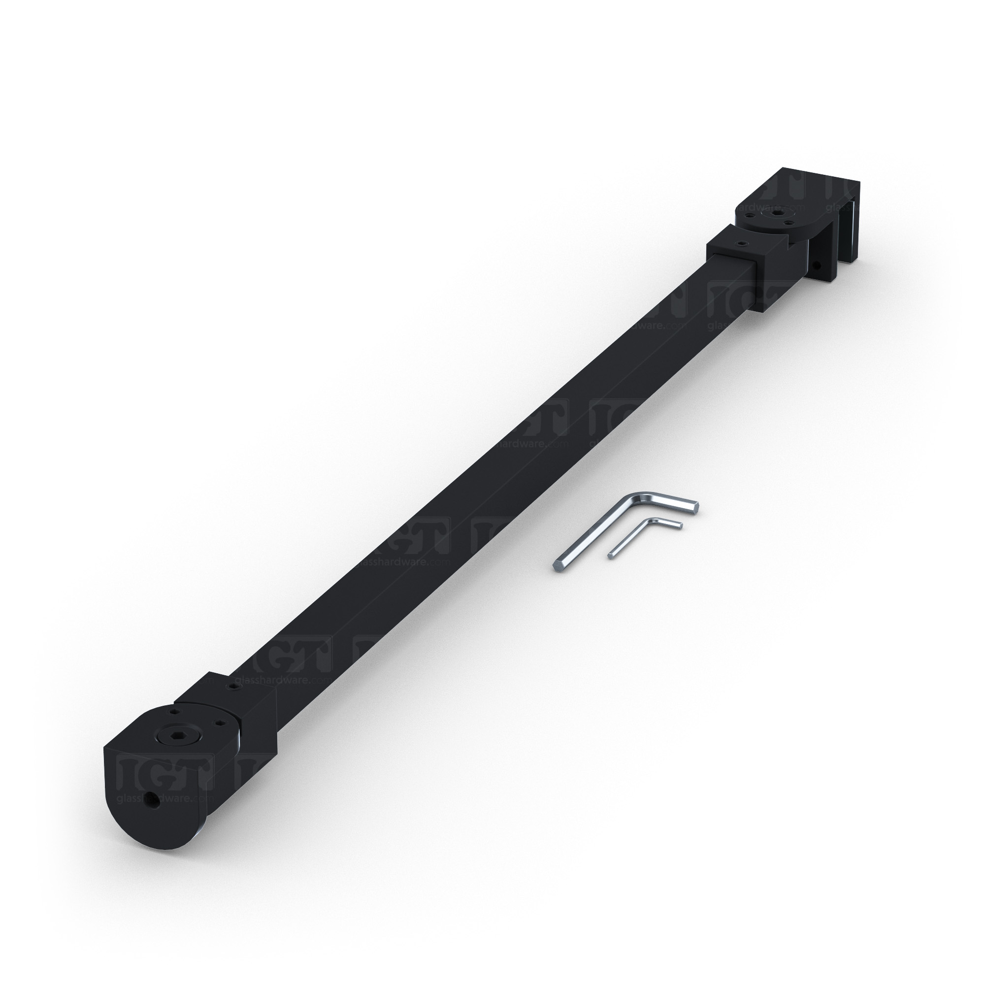 46" SQ Adjustable Support Bar - Matte Black - Image 2