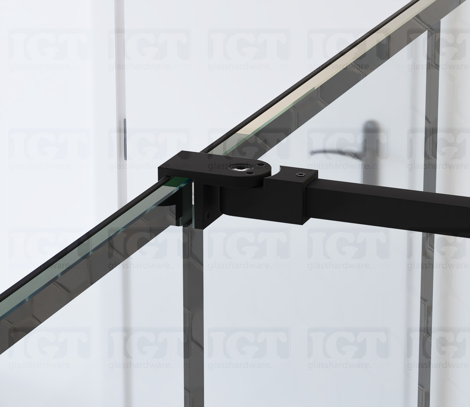 46" SQ Adjustable Support Bar - Matte Black - Image 6
