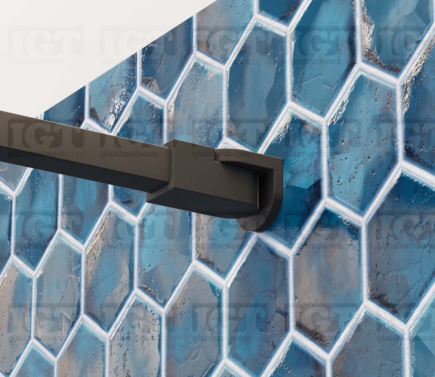 46" SQ Adjustable Support Bar - Matte Black - Image 7