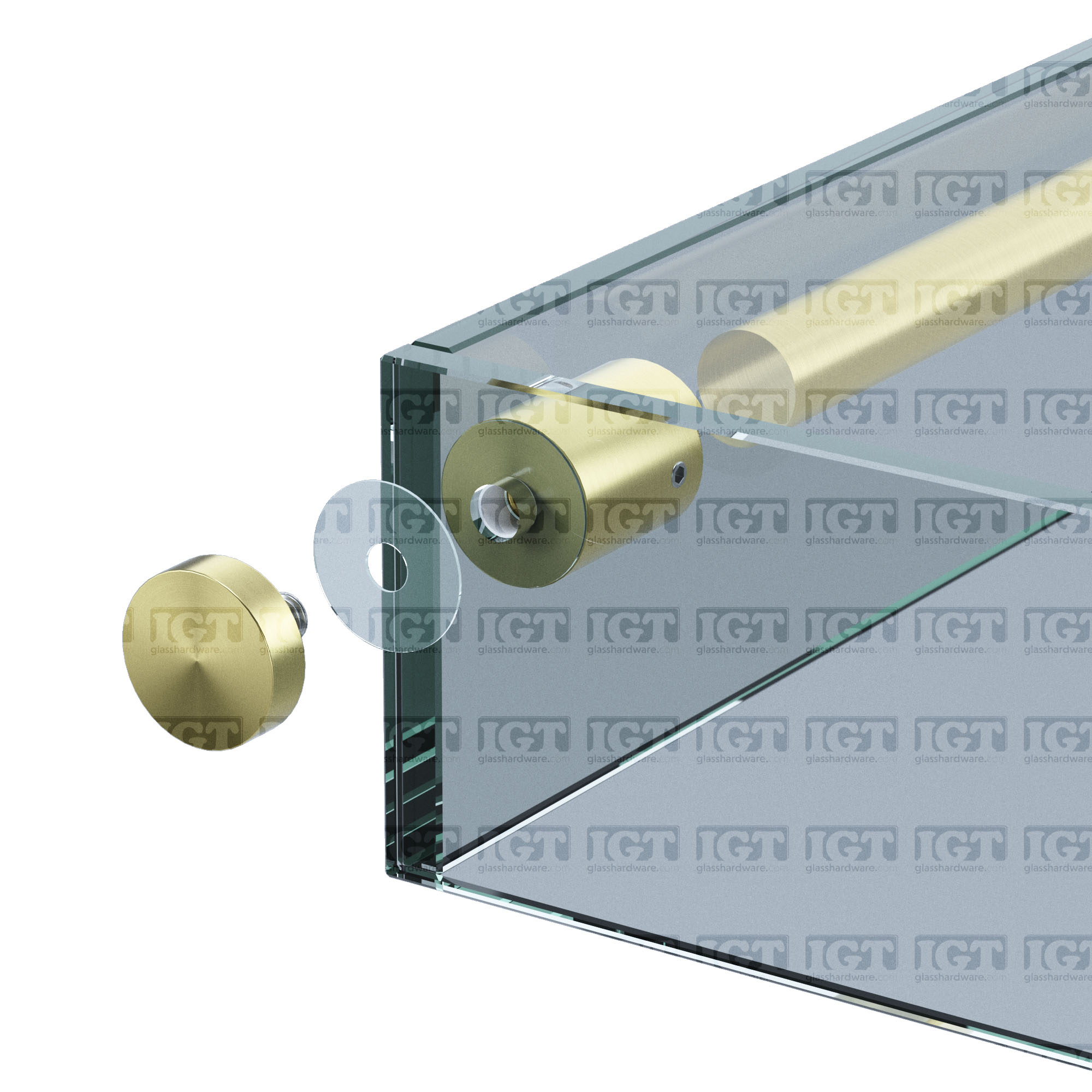 90deg Kit For Roller System - Gold Brushed - Image 3