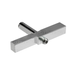 Heavy Duty Header Hinge Adapter Block – Chrome Polished