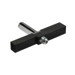 Heavy Duty Header Hinge Adapter Block – Matte Black