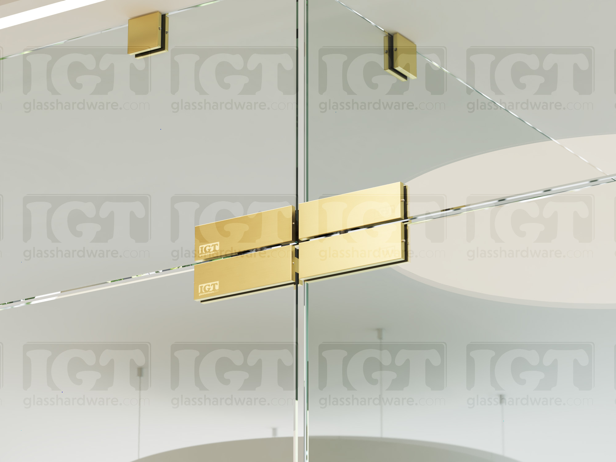 IGT Double Transom Patch with Support Fin - Gold Brushed - Image 5