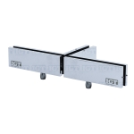 IGT Double Transom Patch with Support Fin – Polished Stainless