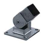 Adjustable Anchorage Base for Square Handrail – Brushed Stainless