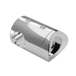 Center Rod Connector for Round Post – Polished Stainless