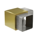 90 Degree Connector for Square Handrail – Gold Brushed