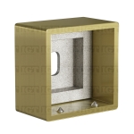 Wall Anchorage for Square Handrail – Gold Brushed