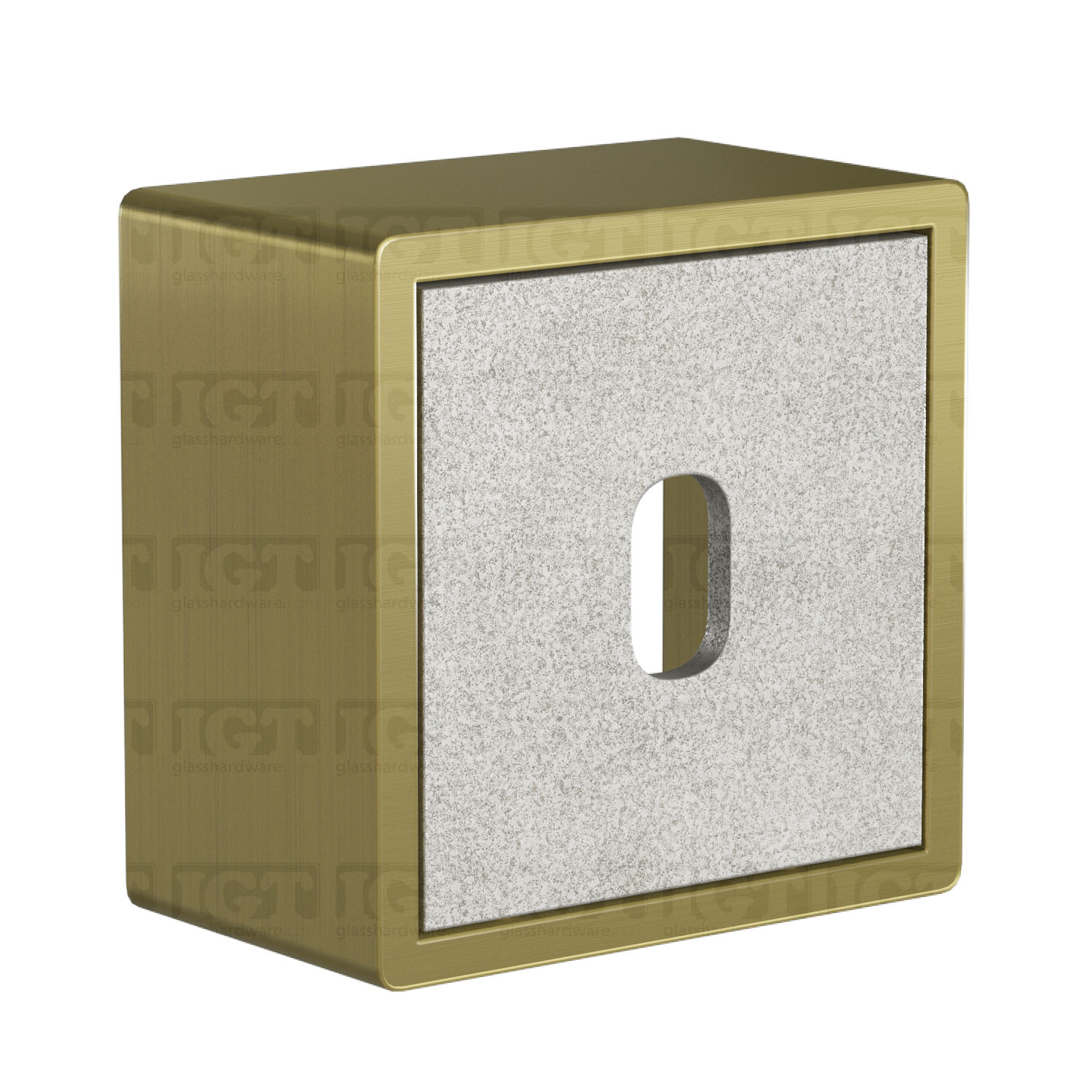 Wall Anchorage for Square Handrail - Gold Brushed - Image 2