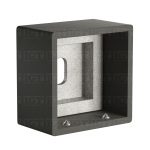 Wall Anchorage for Square Handrail – Matte Black