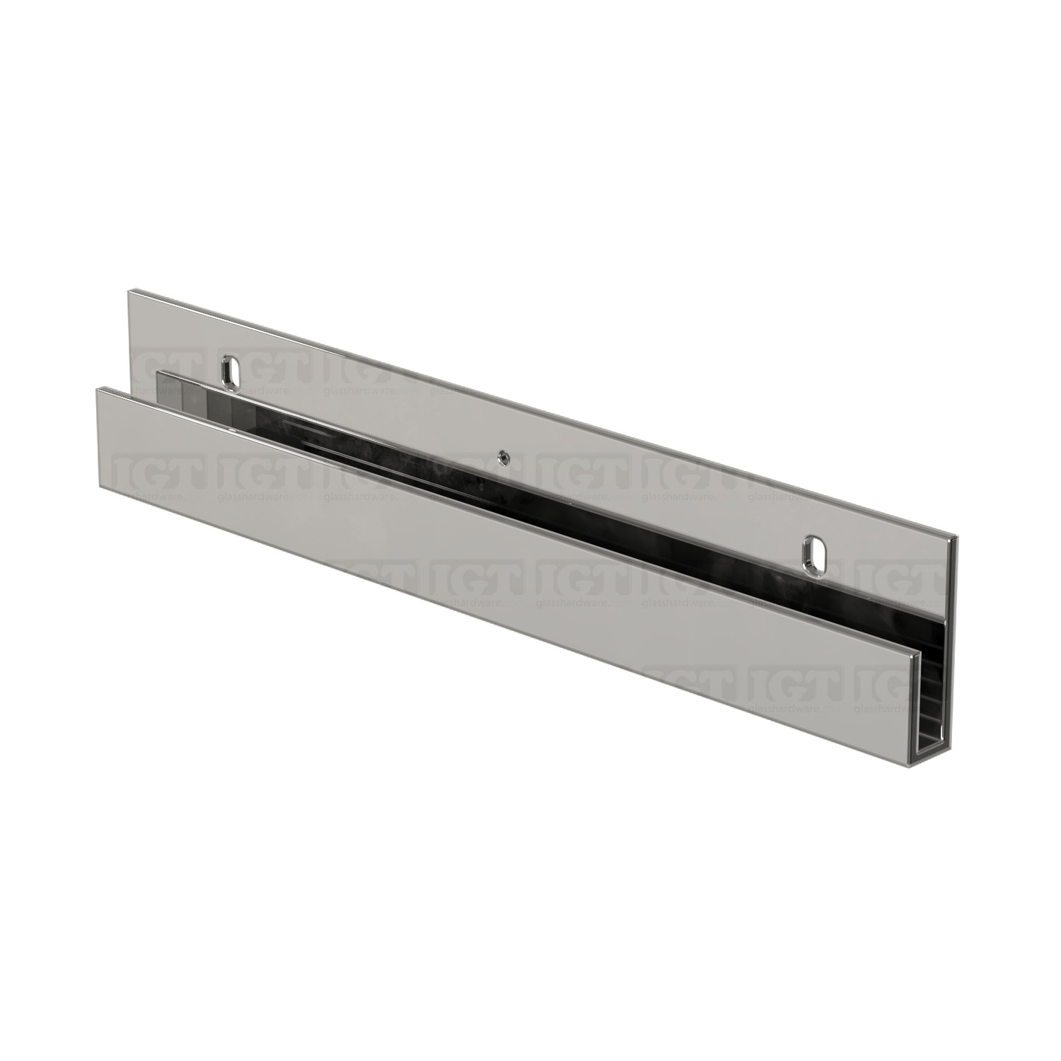 Aluminum Deep J-Mold,Punch & Slot - Chrome Polished