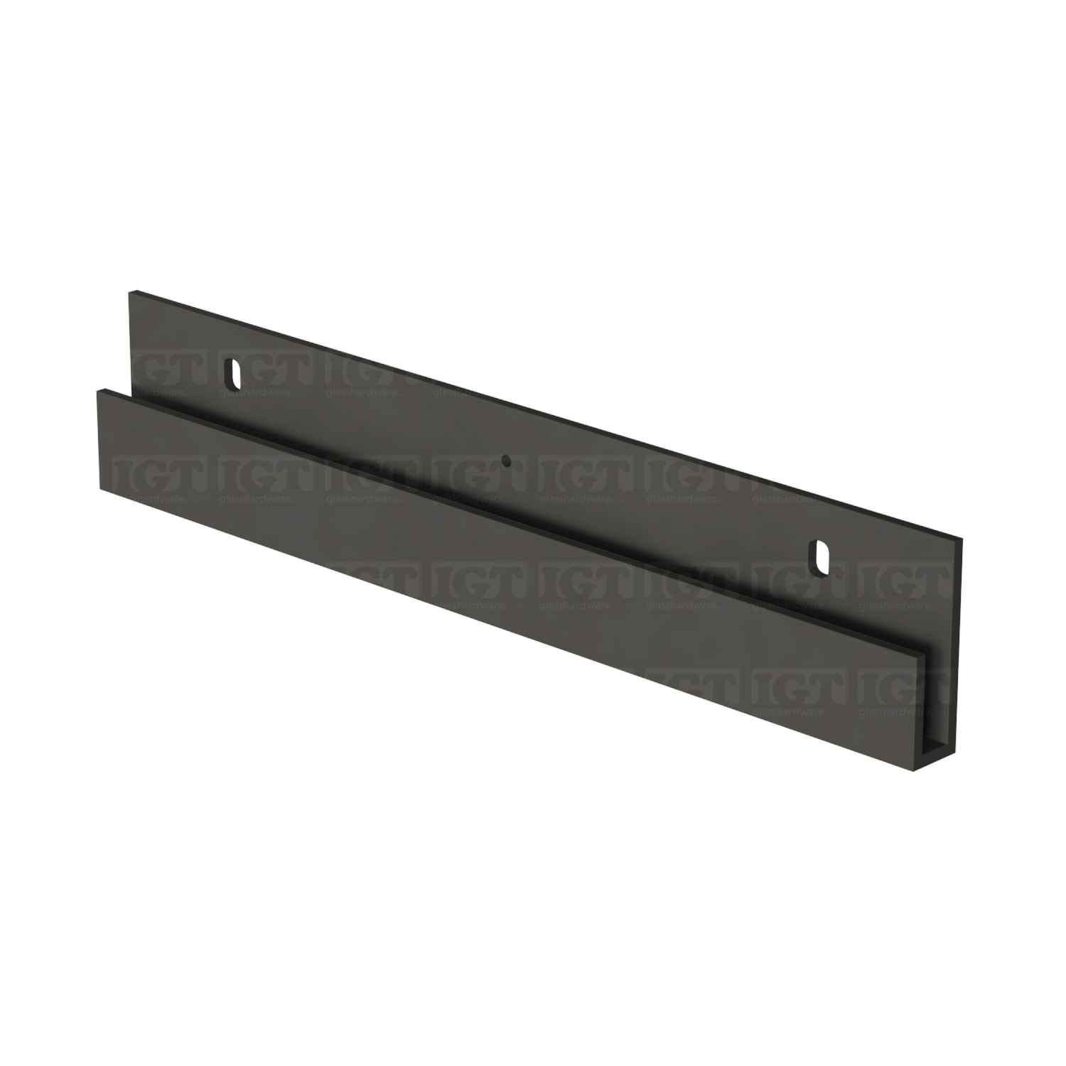 Aluminum Deep J-Mold,Punch & Slot - Matte Black