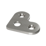 Mounting Plate 90 deg. for Square Tube – Brushed Stainless