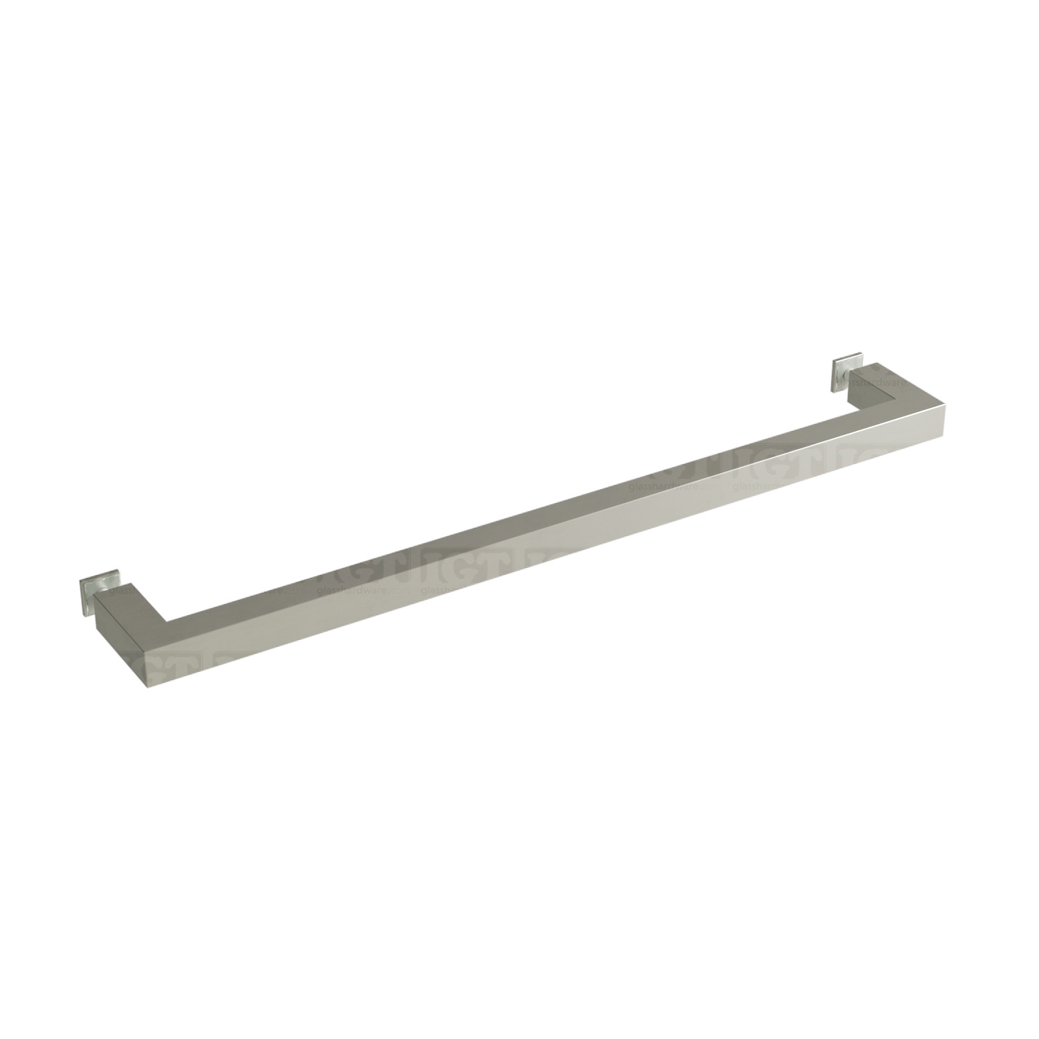 18" Single Square Towel Bar - Br.Nickel Finish