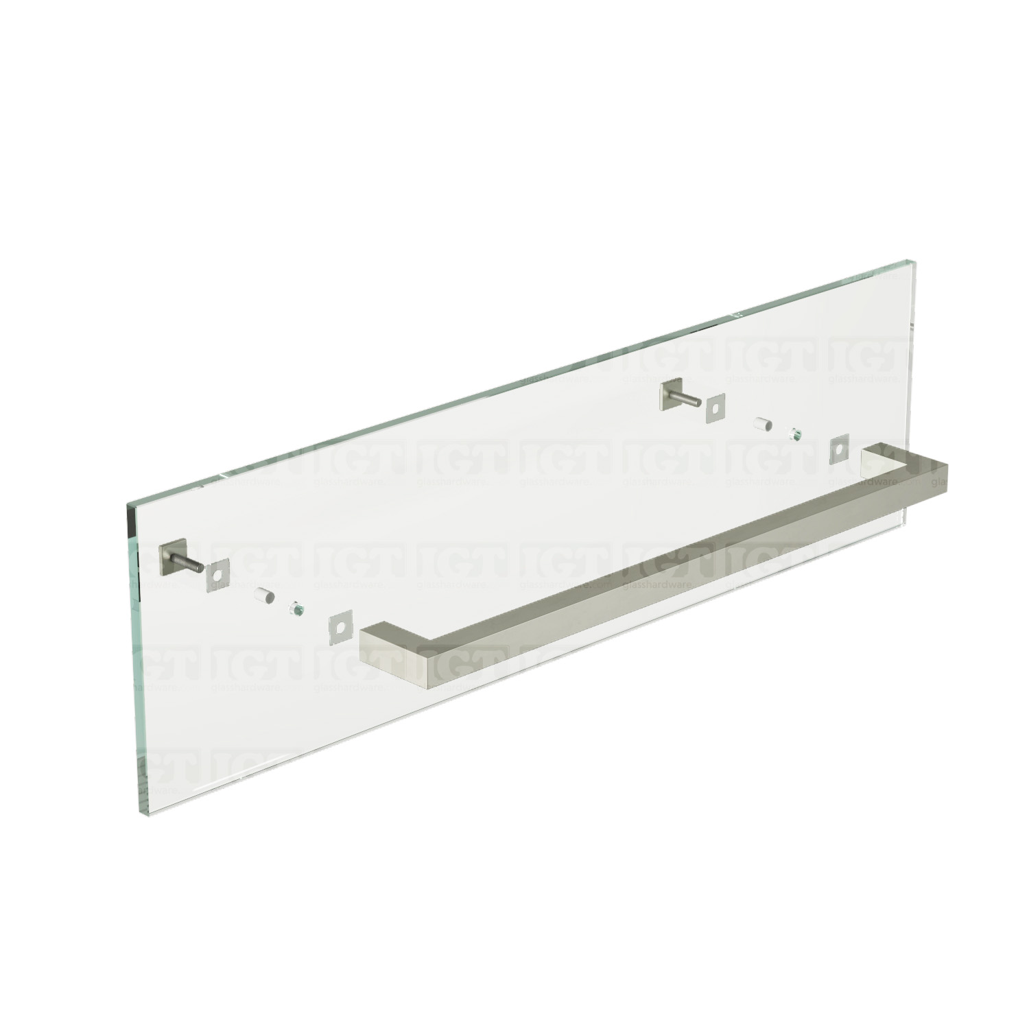 18" Single Square Towel Bar - Br.Nickel Finish - Image 6