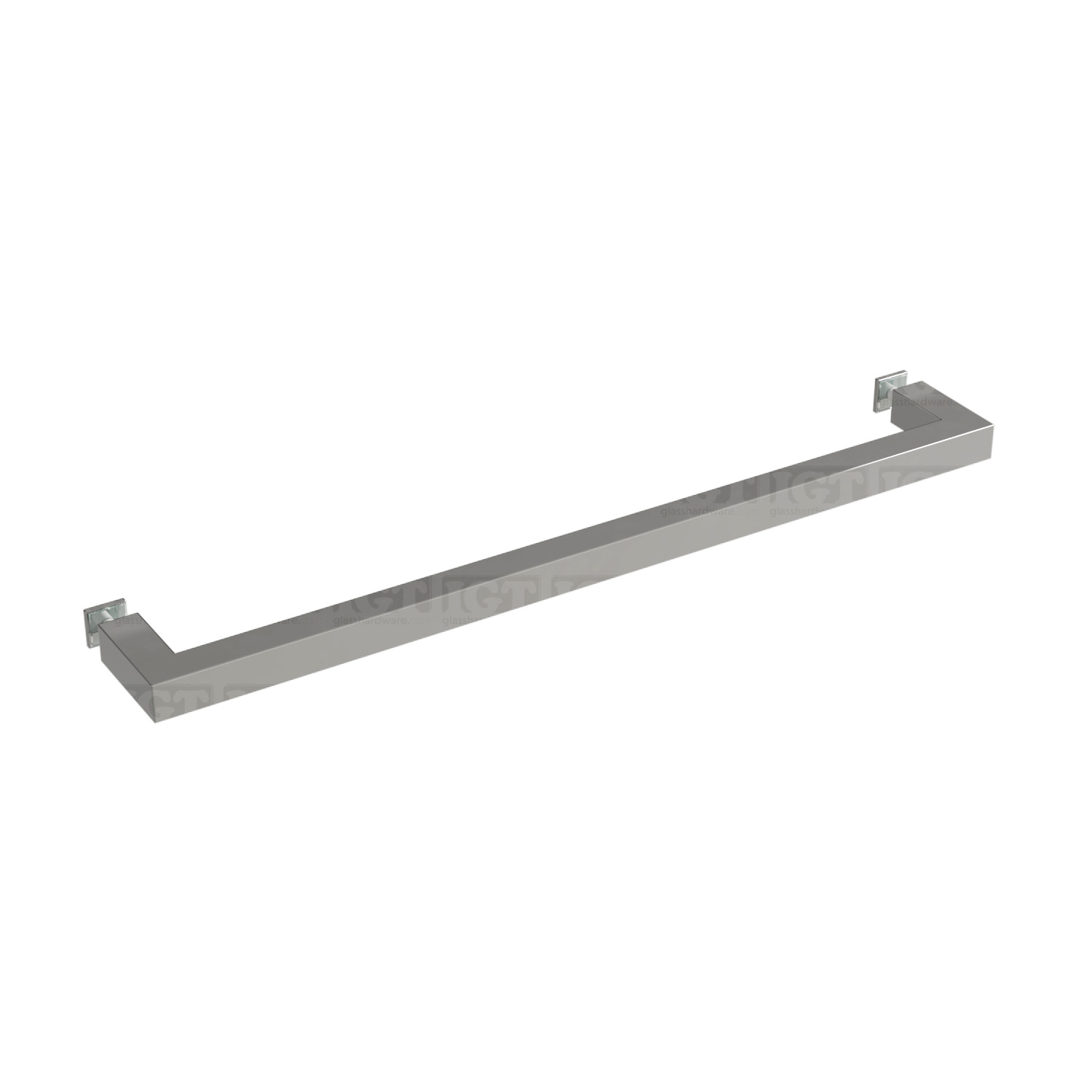 18" Single Square Towel Bar - Chrome Finish