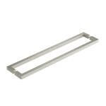 24″ Back-to-Back Square Towel Bar – Br Nickel