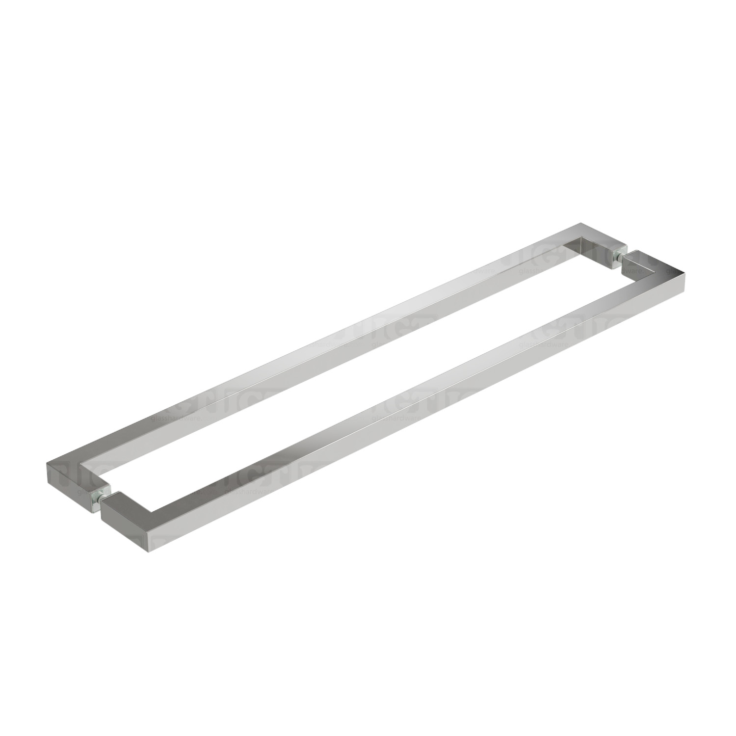 24" Back-to-Back Square Towel Bar - Chrome
