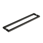 24″ Back -to-Back Square Towel Bar – Matte Black