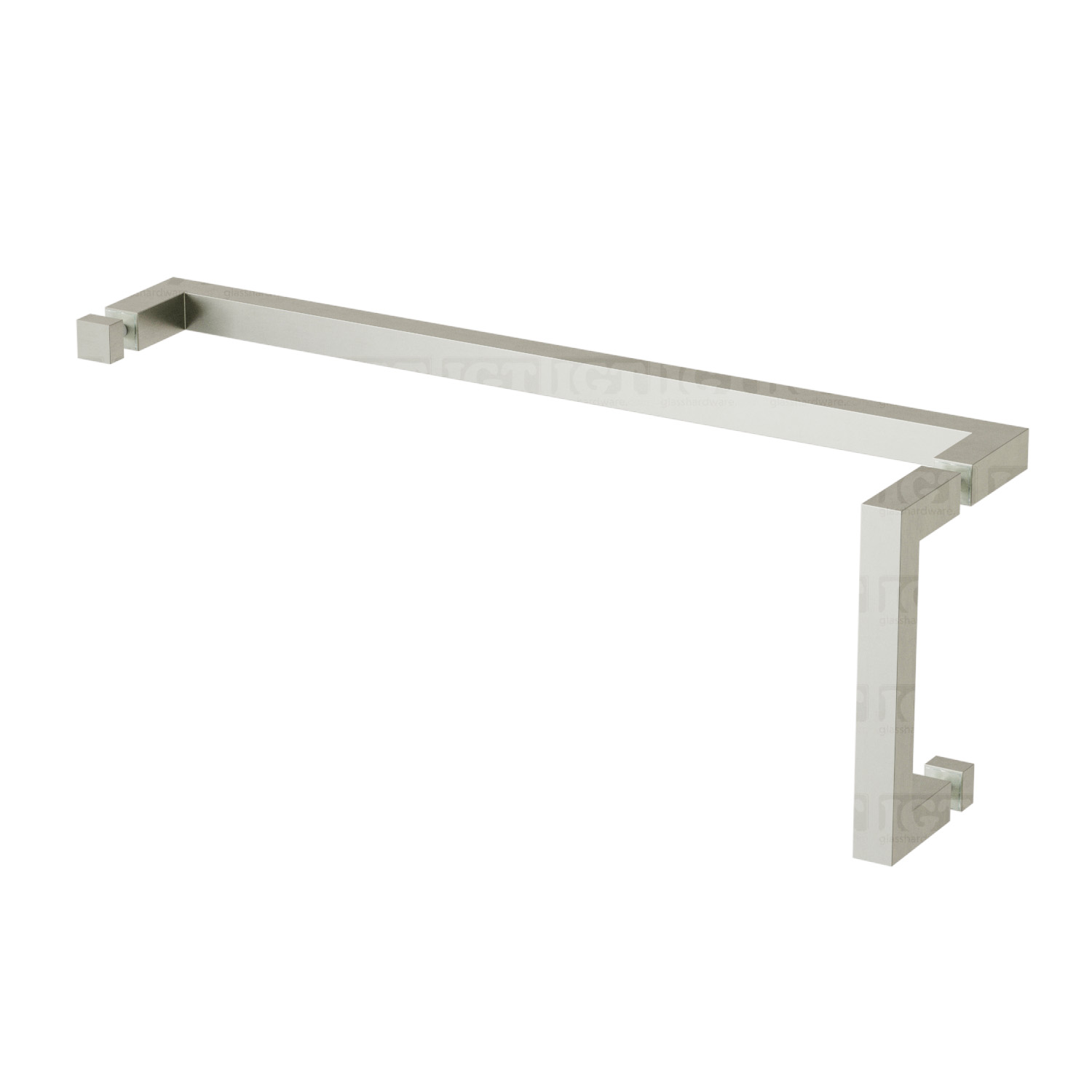 6" Pull & 18" Square Tube Towel Bar - Br.Nickel Finish