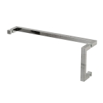 6″ Pull & 18″ Square Tube Towel Bar – Chrome Finish