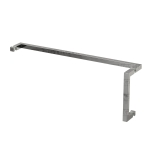 8″ Pull & 24″ Square Tube Towel Bar – Chrome Finish