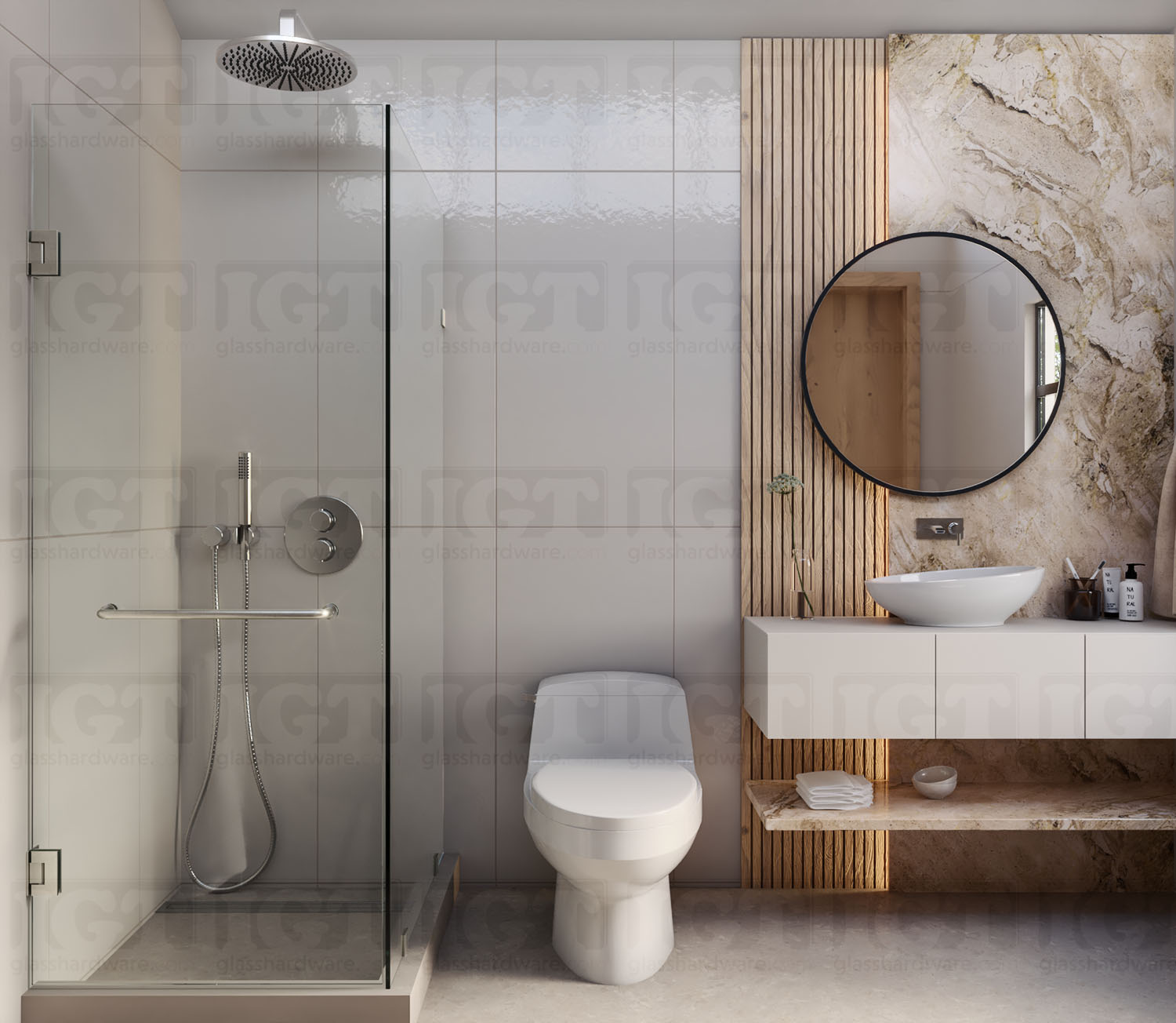 18" Single Traditional Towel Bar - Br Nickel Finish - Image 2