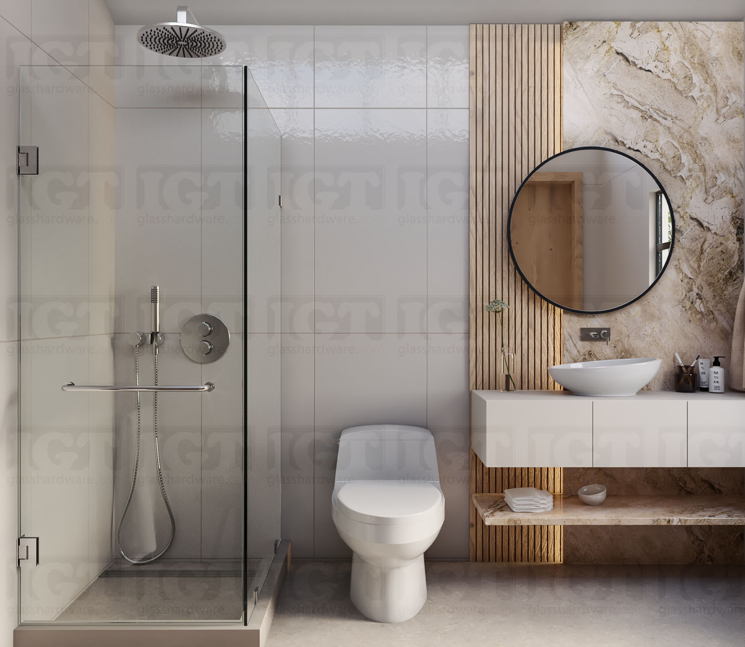 18" Single Traditional Towel Bar - Chrome Finish - Image 2