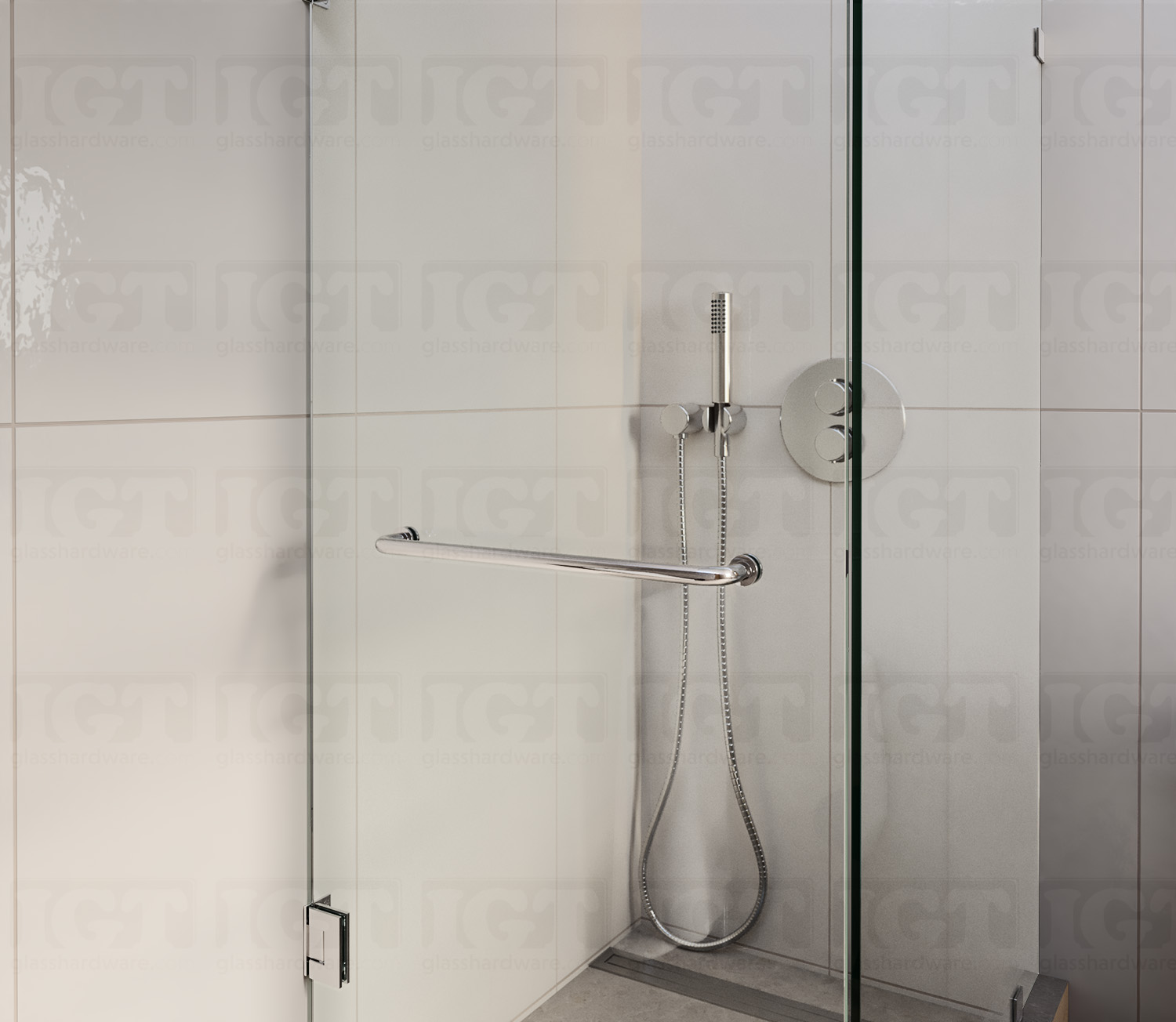18" Single Traditional Towel Bar - Chrome Finish - Image 3