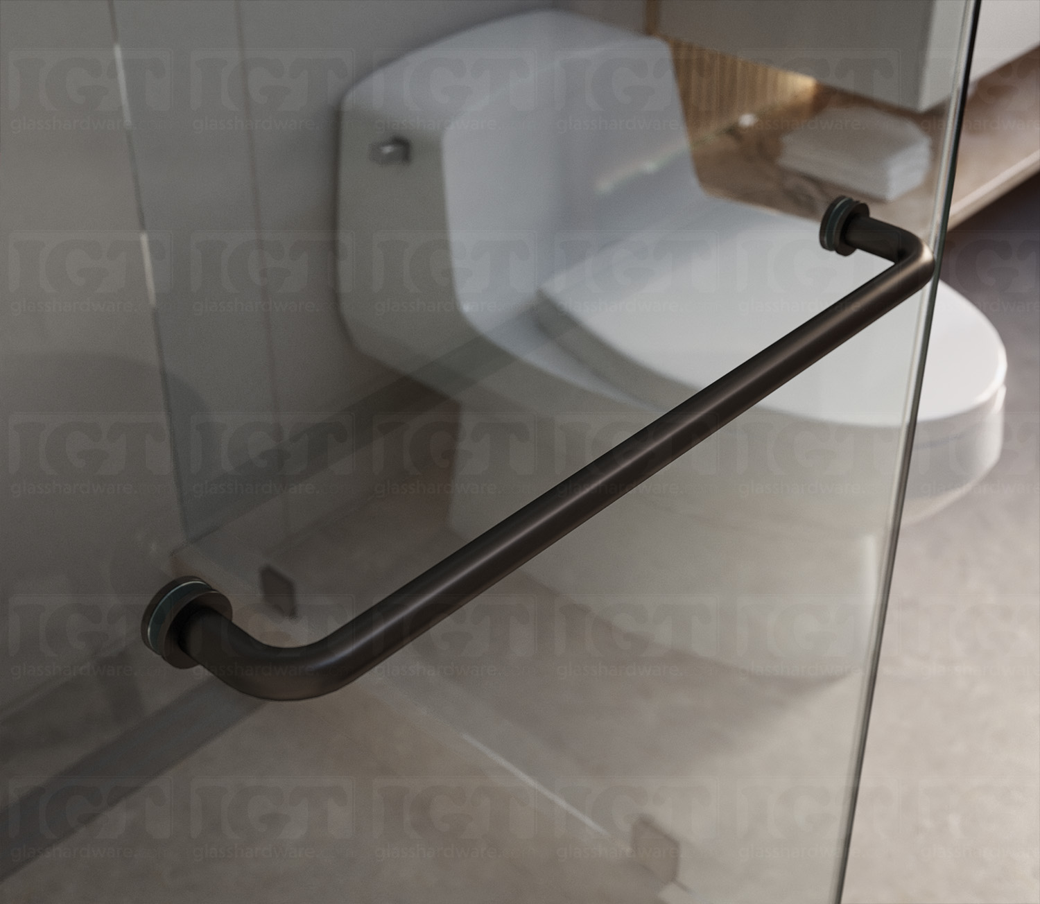 18" Single Traditional Towel Bar - Oil Rbd. Bronze Finish - Image 4