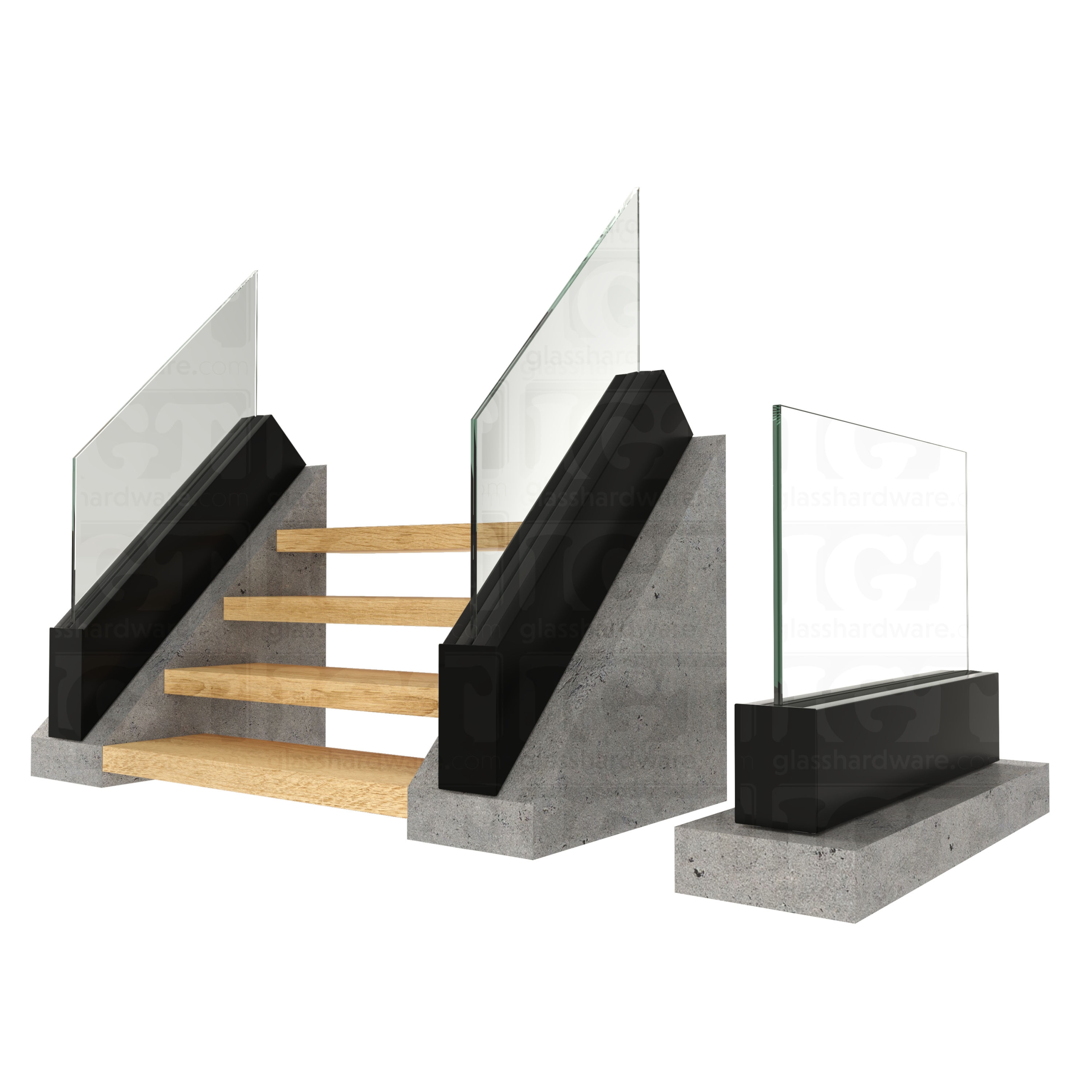 Tilt-Lock™ Oversized End Cap for Top Mount - Brushed Anodized Black - Image 2