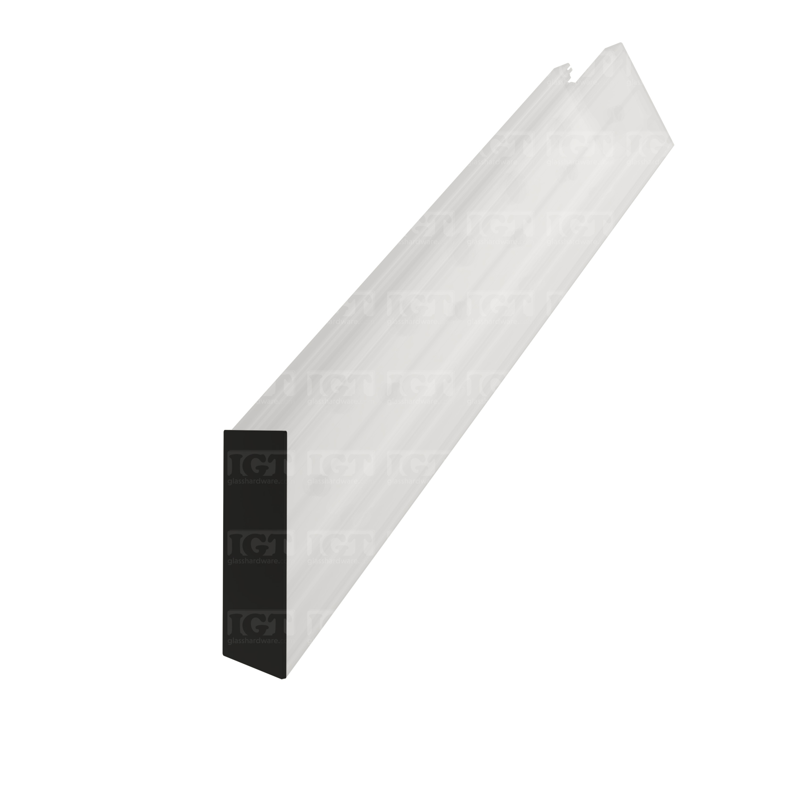 Tilt-Lock™ Oversized End Cap for Top Mount - Brushed Anodized Black - Image 3