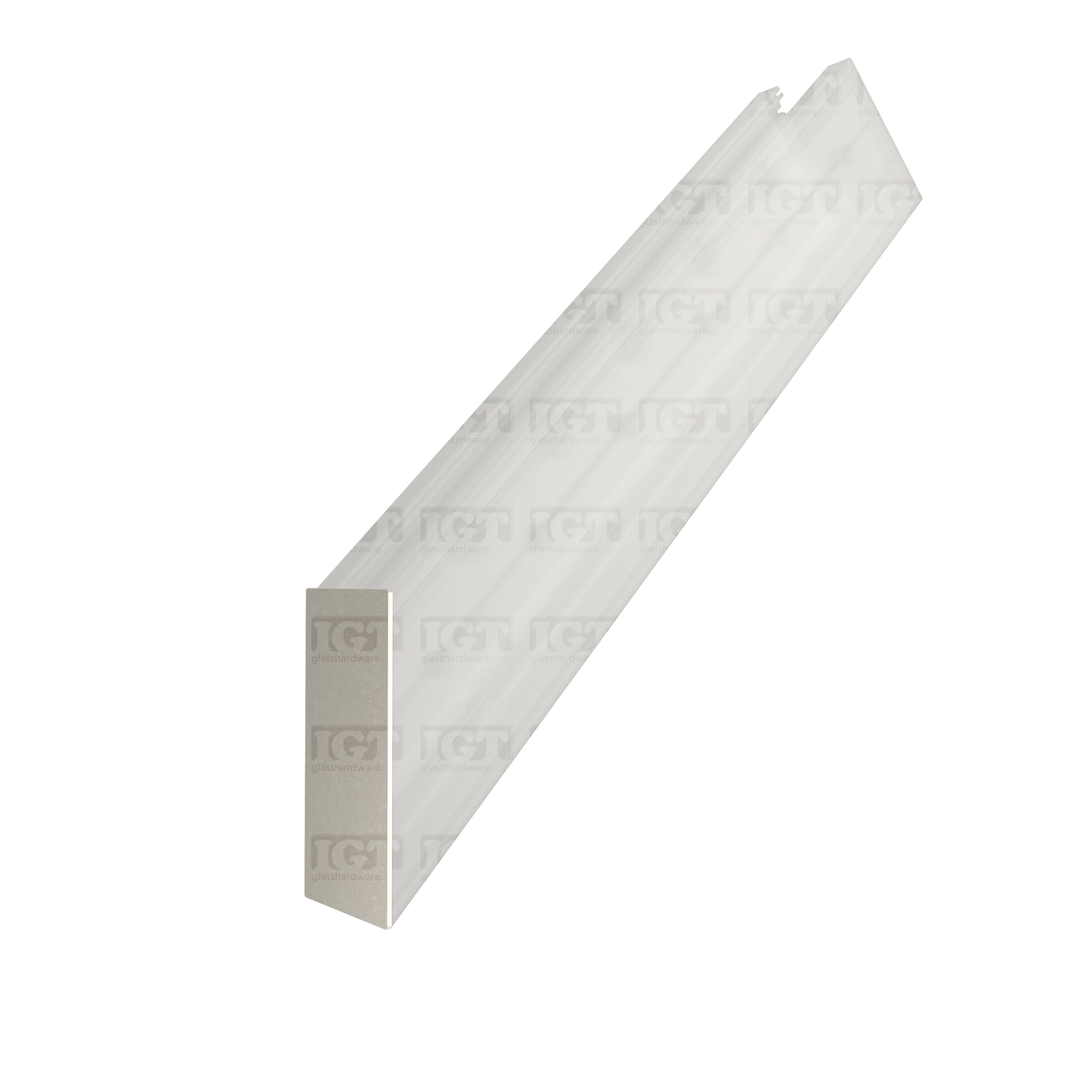 Tilt-Lock™ Oversized End Cap for Top Mount - Brushed Anodized Silver - Image 3