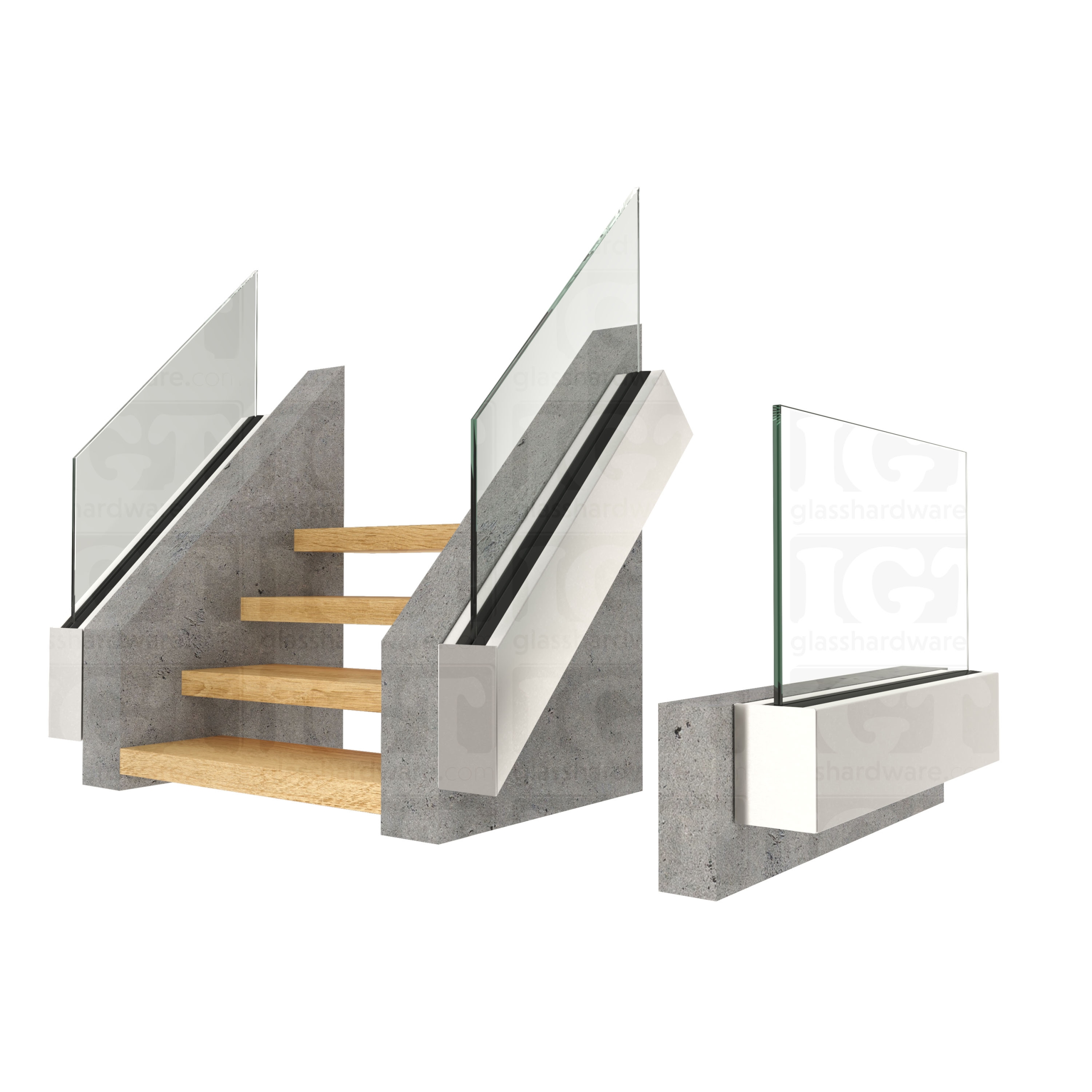 Tilt-Lock™ Oversized End Cap for Fascia Mount - Brushed Anodized Silver - Image 2