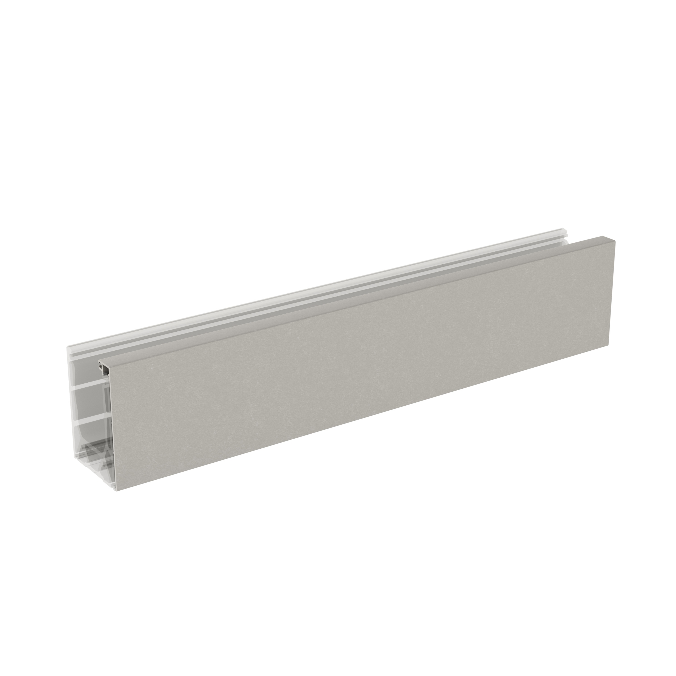 10’ Cladding for Tilt-Lock™ Base Shoe - Brushed Anodized Silver - Image 2