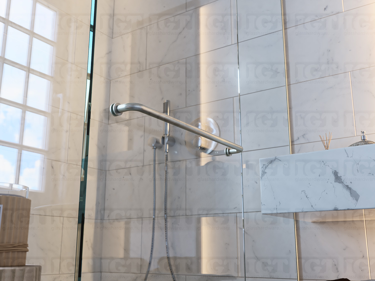 22" Traditional Single Towel Bar - Brushed Nickel - Image 3