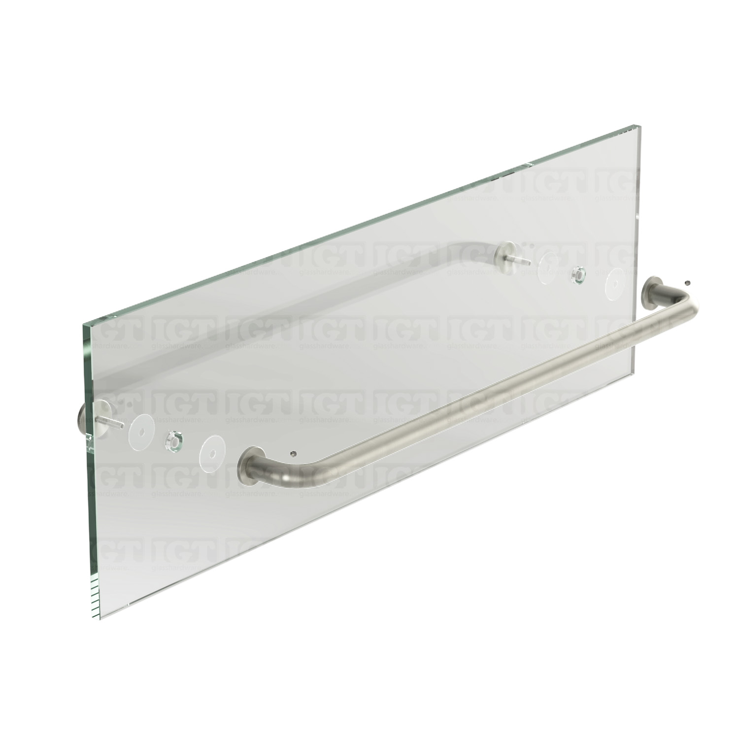 22" Traditional Single Towel Bar - Brushed Nickel - Image 6